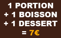Formules Pizza + Boisson + Dessert